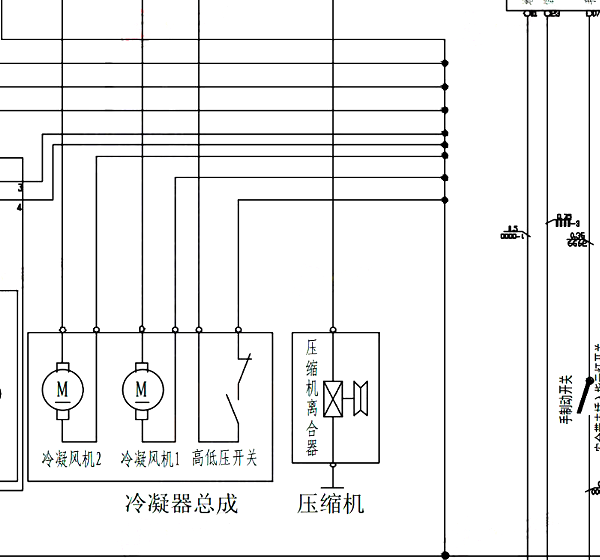 2022年依维柯欧胜空调压缩机电路图