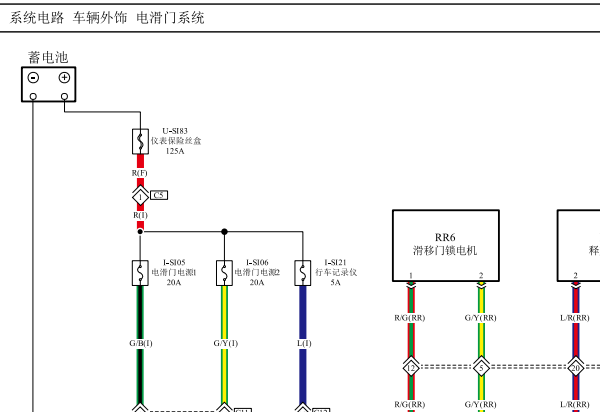 2021-2023年一汽奔腾NAT 电动中门电路图资料