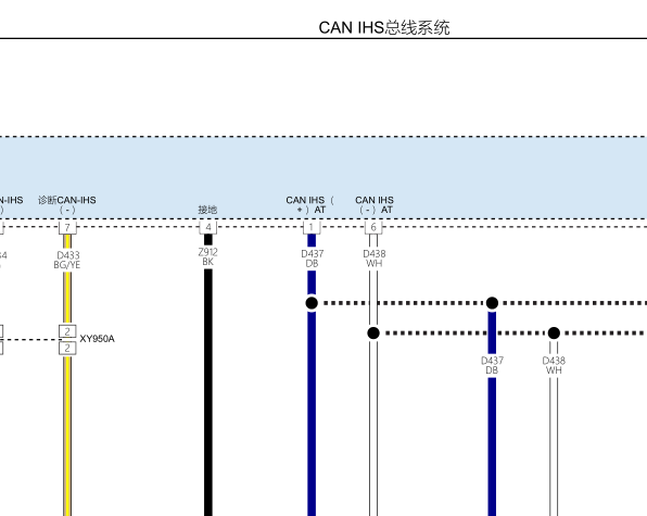 2018年克莱斯勒大捷龙混动CAN网络电路图