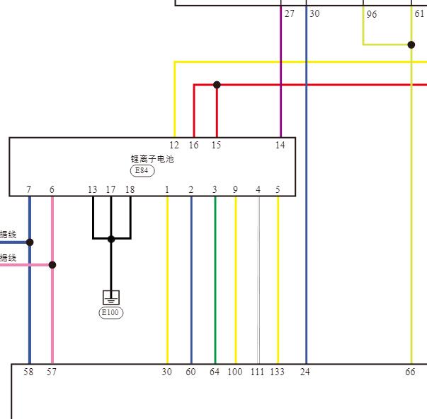 2025年日产N7电池包电路图