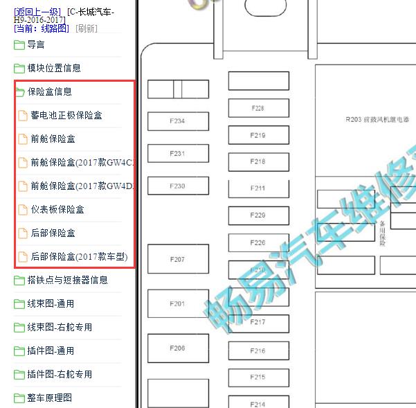 2016年长城哈弗H9室内保险资料