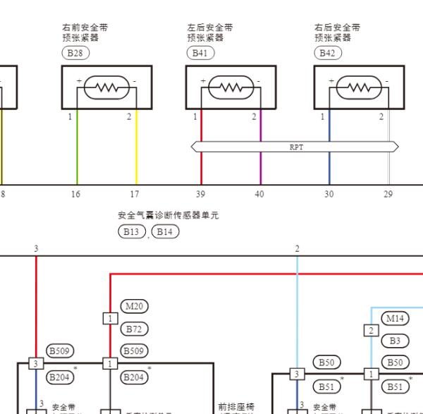 2025年日产N7安全气囊电路图