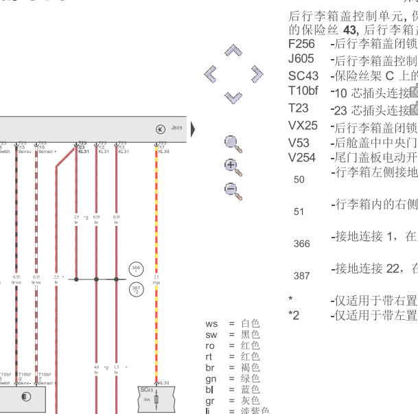 2012年宾利欧陆电动尾门电路图