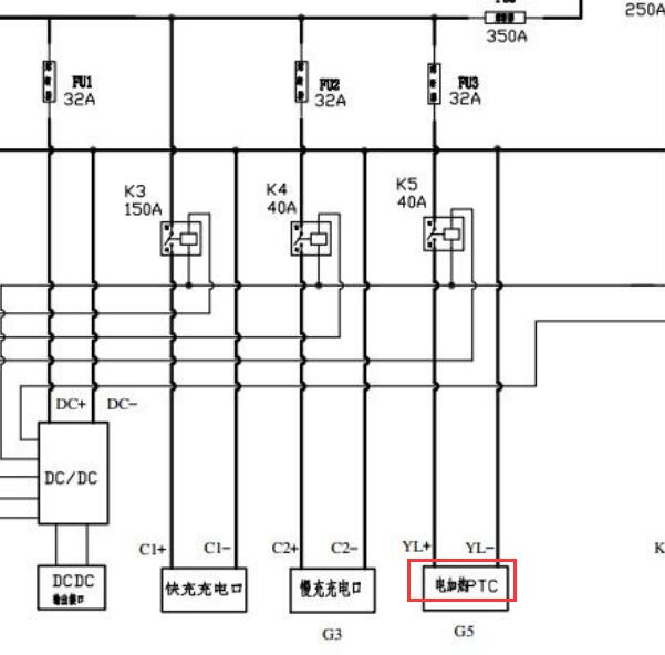 2018年东风俊风ER30电加热电路图