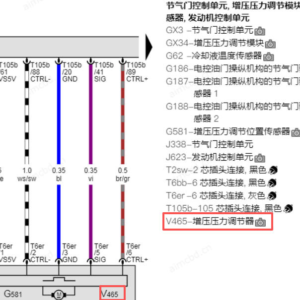 2023年奥迪A6L增压压力调节器电路图