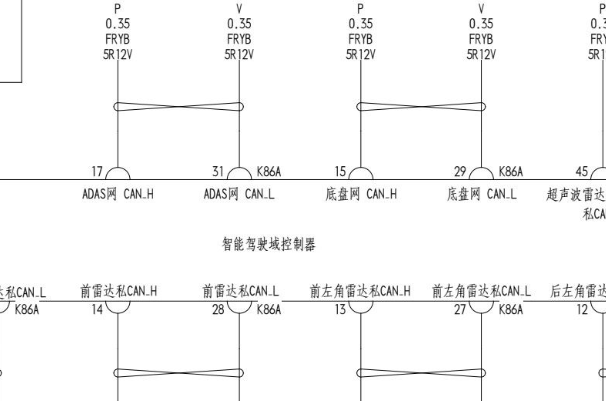 2025年比亚迪汉EV智能驾驶系统电路图