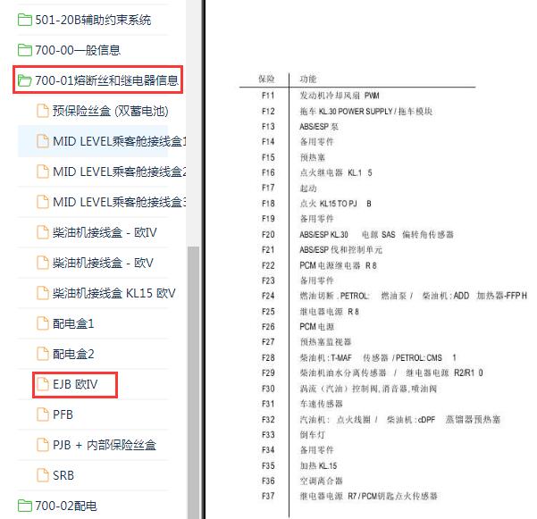 2012年江铃全顺全车电路图与保险资料
