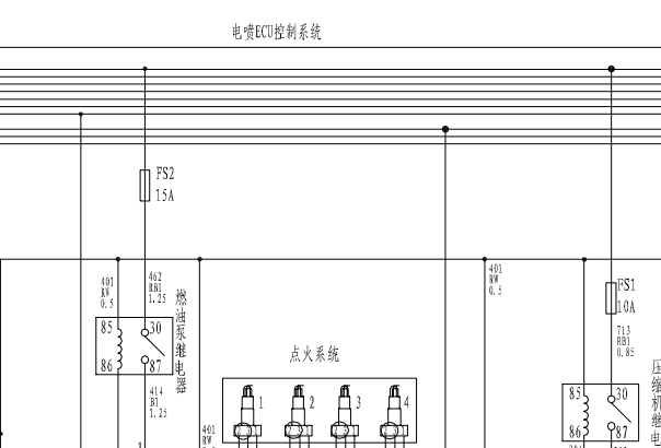 2013年长城哈弗H6发动机、空调、仪表和车身电脑电路图