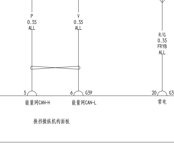 2025年比亚迪海狮07 换挡模块电路图