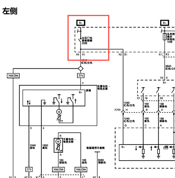 2015年凯迪拉克凯雷德仪表保险盒26号保险电路图