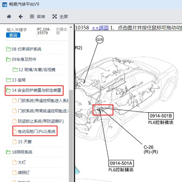 2017年长安马自达-马自达CX-5 尾门模块位置