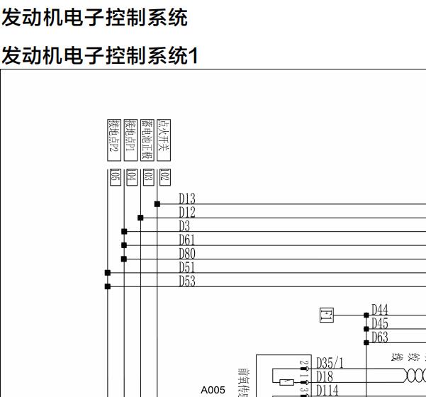 2023年福田祥菱Q发动机电路图
