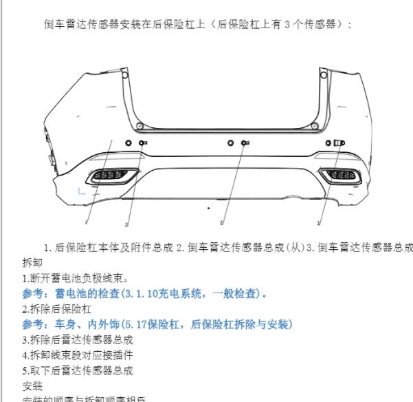 2022年长安欧尚X5雷达位置与电路图