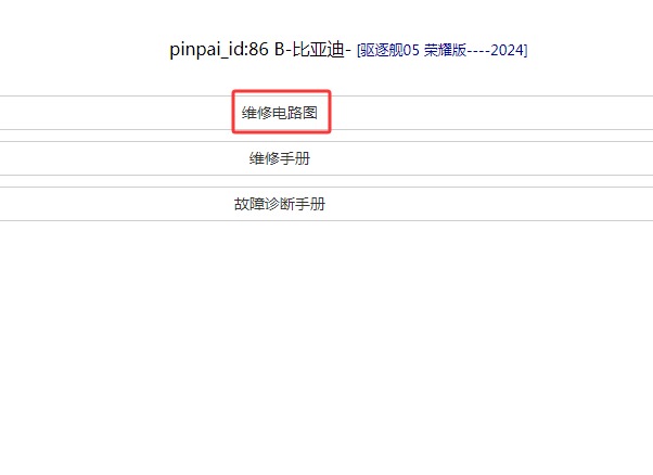 2024年比亚迪驱逐舰05 电路图