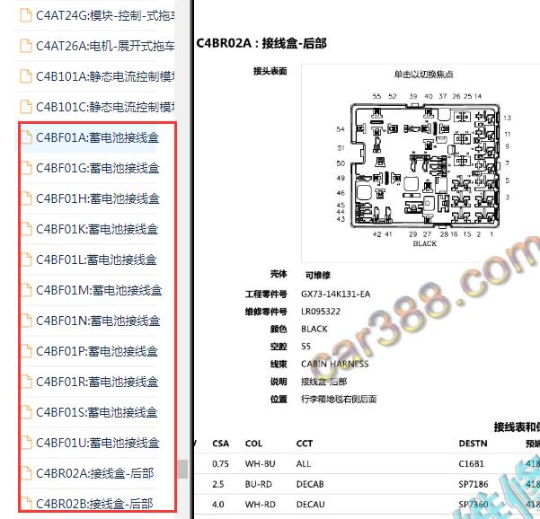 2020年路虎星脉保险丝盒定义