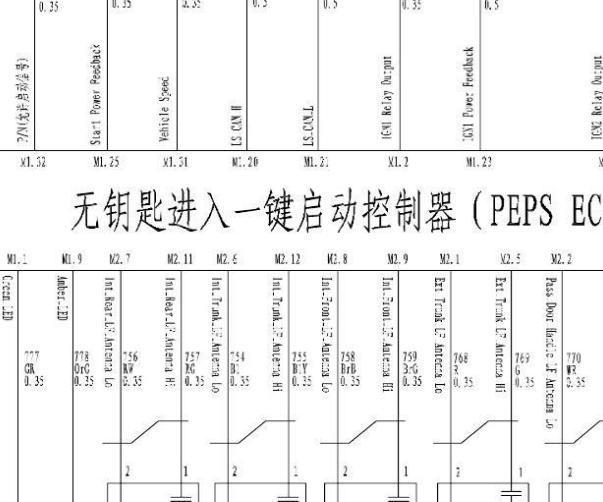 15年哈弗H9无钥匙电路图