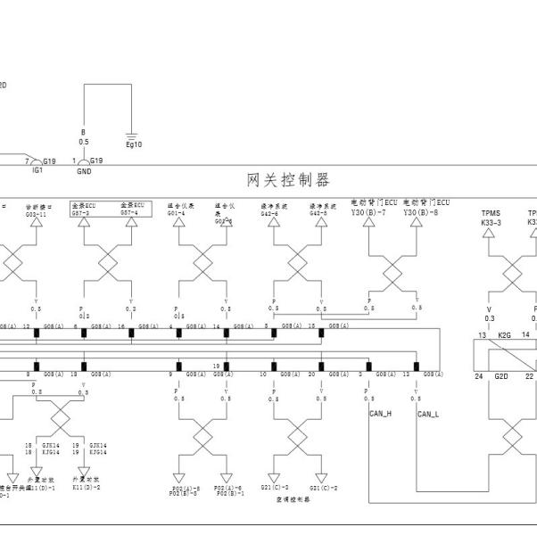 2018年比亚迪宋通讯系统CAN电路图