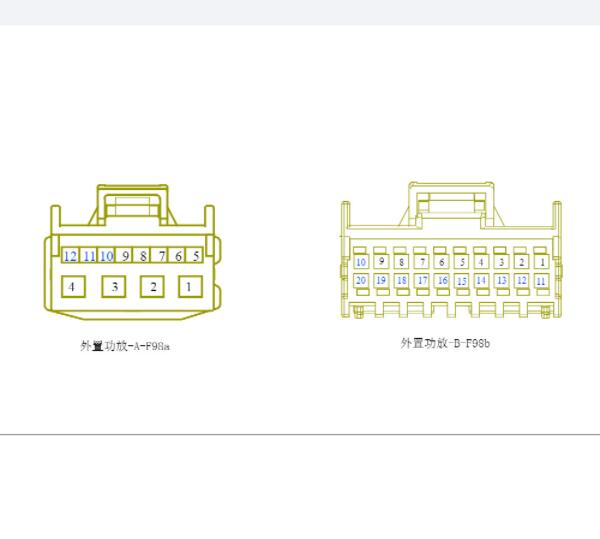 2026年长安深蓝S07音响功放针脚图