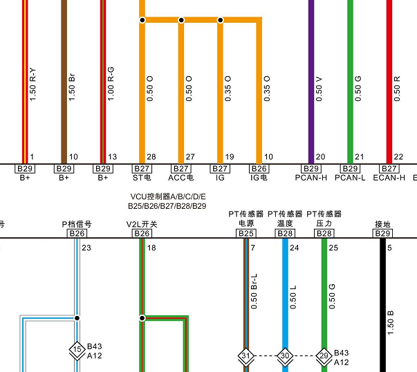 2025年福田风景i9 新能源和车身系统电路图