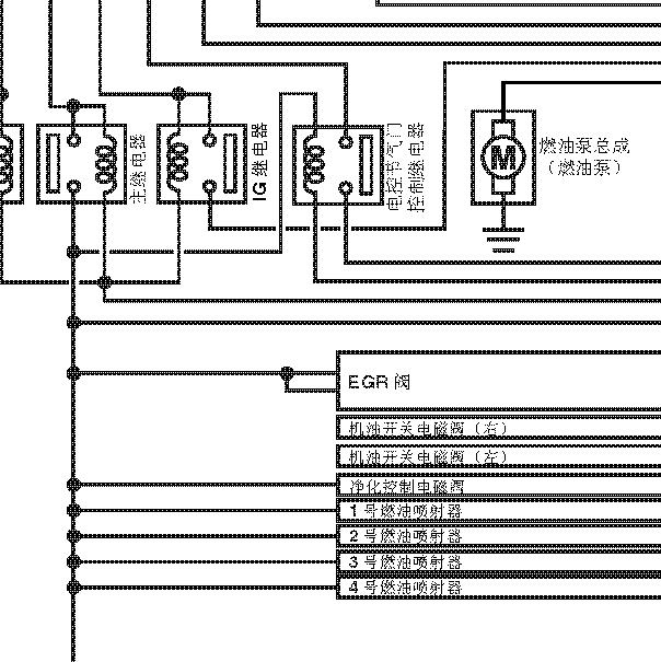 2011年斯巴鲁傲虎主继电器电路图